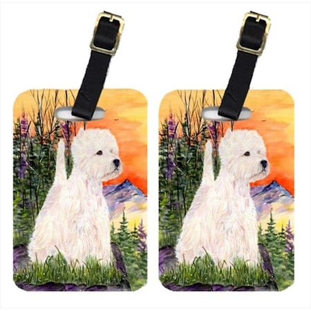 Carolines Treasures Carolines Treasures SS1013BT Westie Luggage Tag - Pair 2; 4 x 2.75 In. SS1013BT